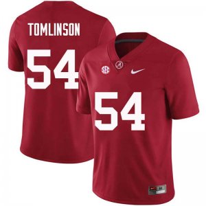 NCAA Men's Alabama Crimson Tide #54 Dalvin Tomlinson Stitched College Nike Authentic Crimson Football Jersey KQ17M88HJ
